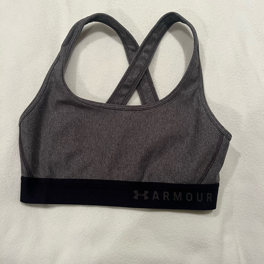 Under Armour Charcoal and Black Compression Shirt